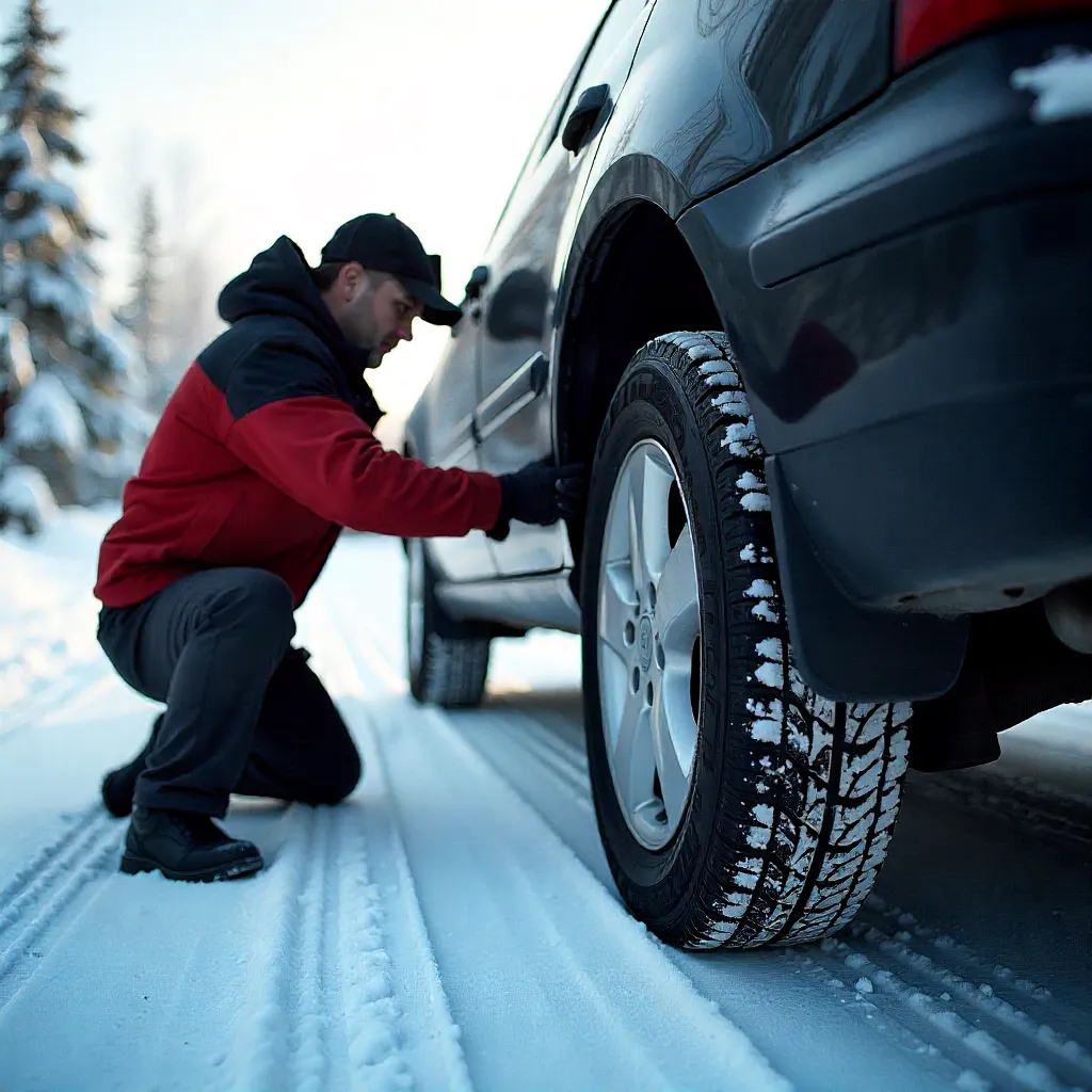 Winter tire transition service in action